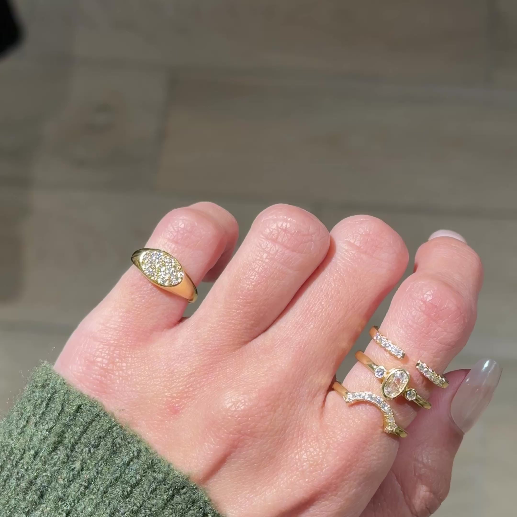 STARY PINKY RING