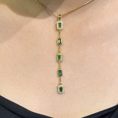 Royal green necklace