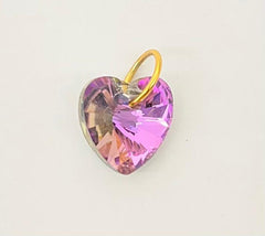 Shining heart charm