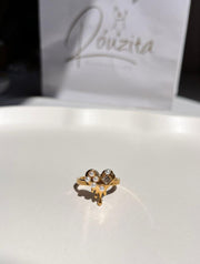 Pearly heart ring