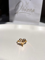 Pearly heart ring