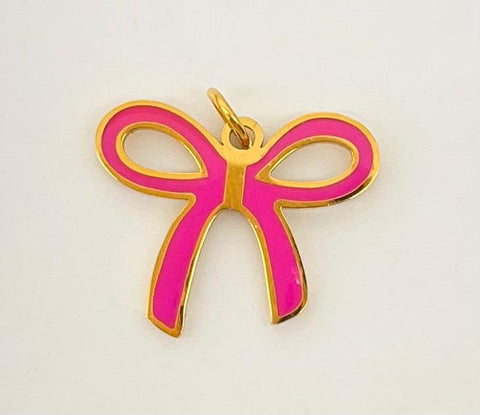 Pinky bow charm