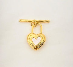 Chunky heart charm