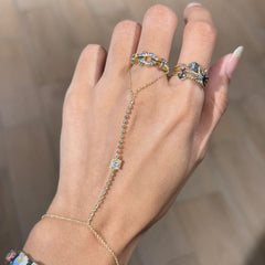 Mini square hand chain
