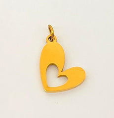 Empty heart charm