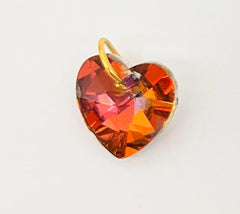 Shining heart charm