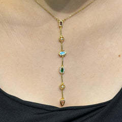 Colorful lobes necklace