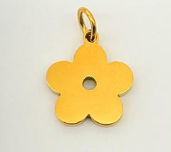 Golden rose charm