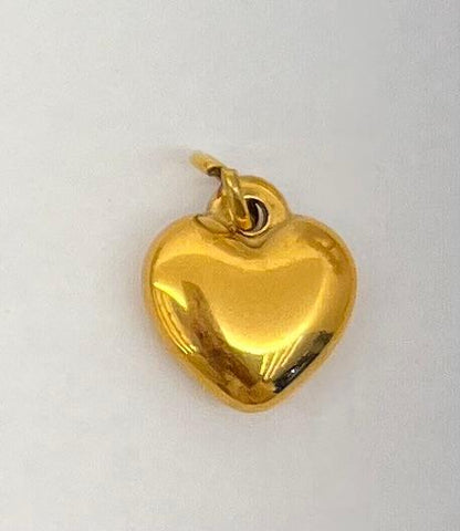 Chunky golden heart