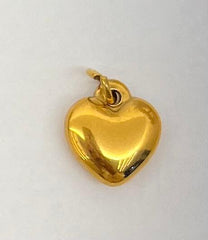 Chunky golden heart