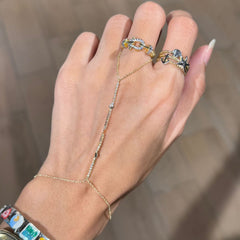 Gold hand chain
