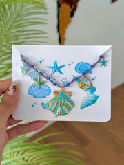 Blue Seashell Necklace